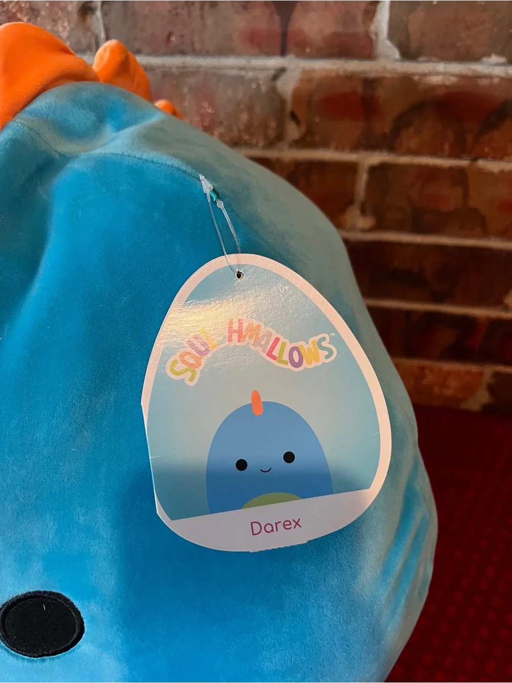 Squishmallows Darex the Blue Dino Plush NWT 17”